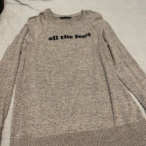 Vintage All The Feels Crewneck Sweater - Heather Gray